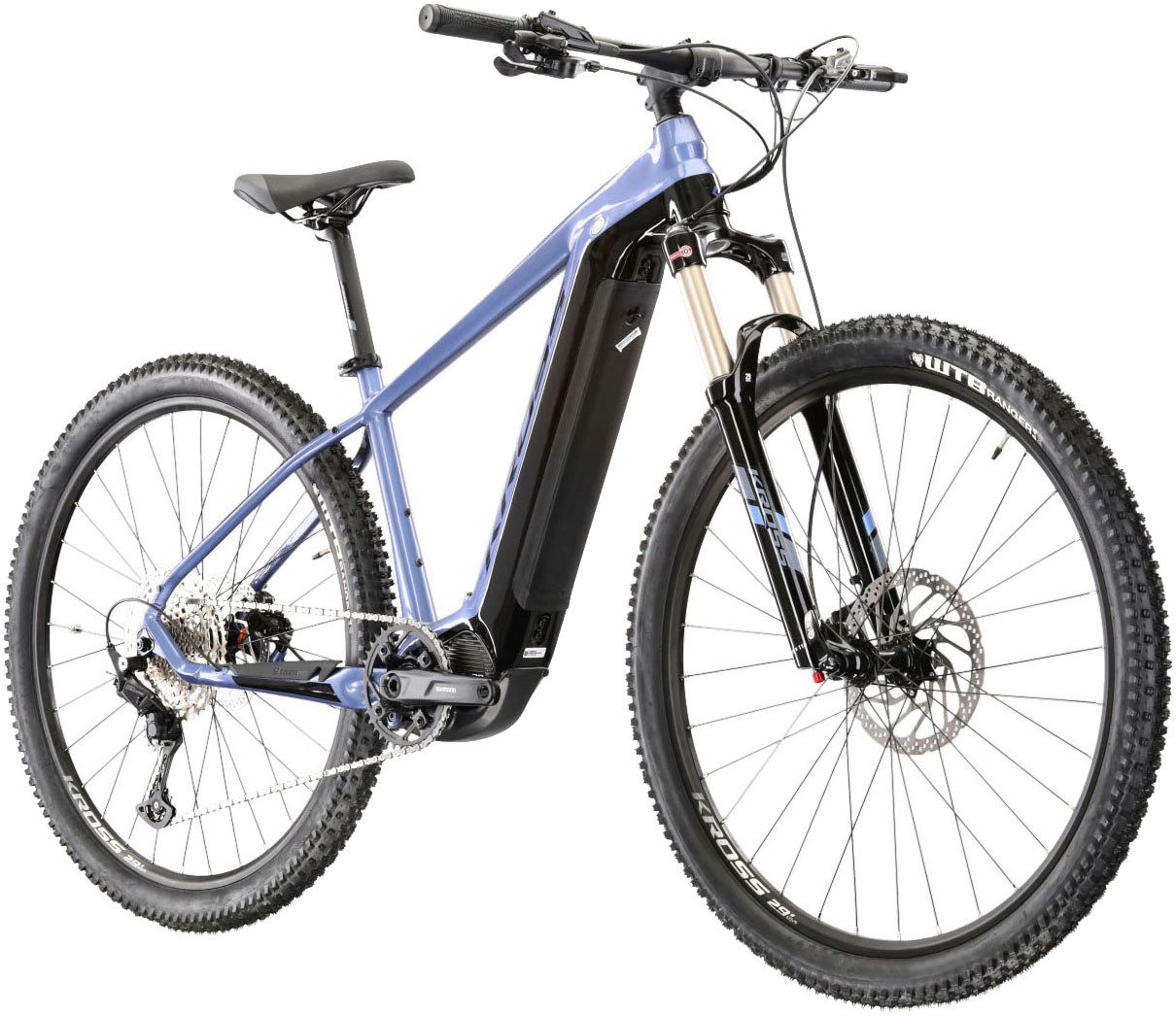 Kross E-Bike Mountainbike E-MTB Level Boost 2.0 500 29 Zoll blau - Shimano Mittelmotor, 11 Gang Shimano DEORE M5100 Schaltwerk, Kettenschaltung, Mittelmotor, 500 Wh, SHIMANO 36 V/250 W, Mittelmotor DU-E8000