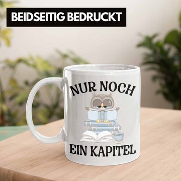 Trendation Tasse Trendation - Nur Noch Ein Kapitel Tasse für Leseratte Geschenk Bücher Lesen