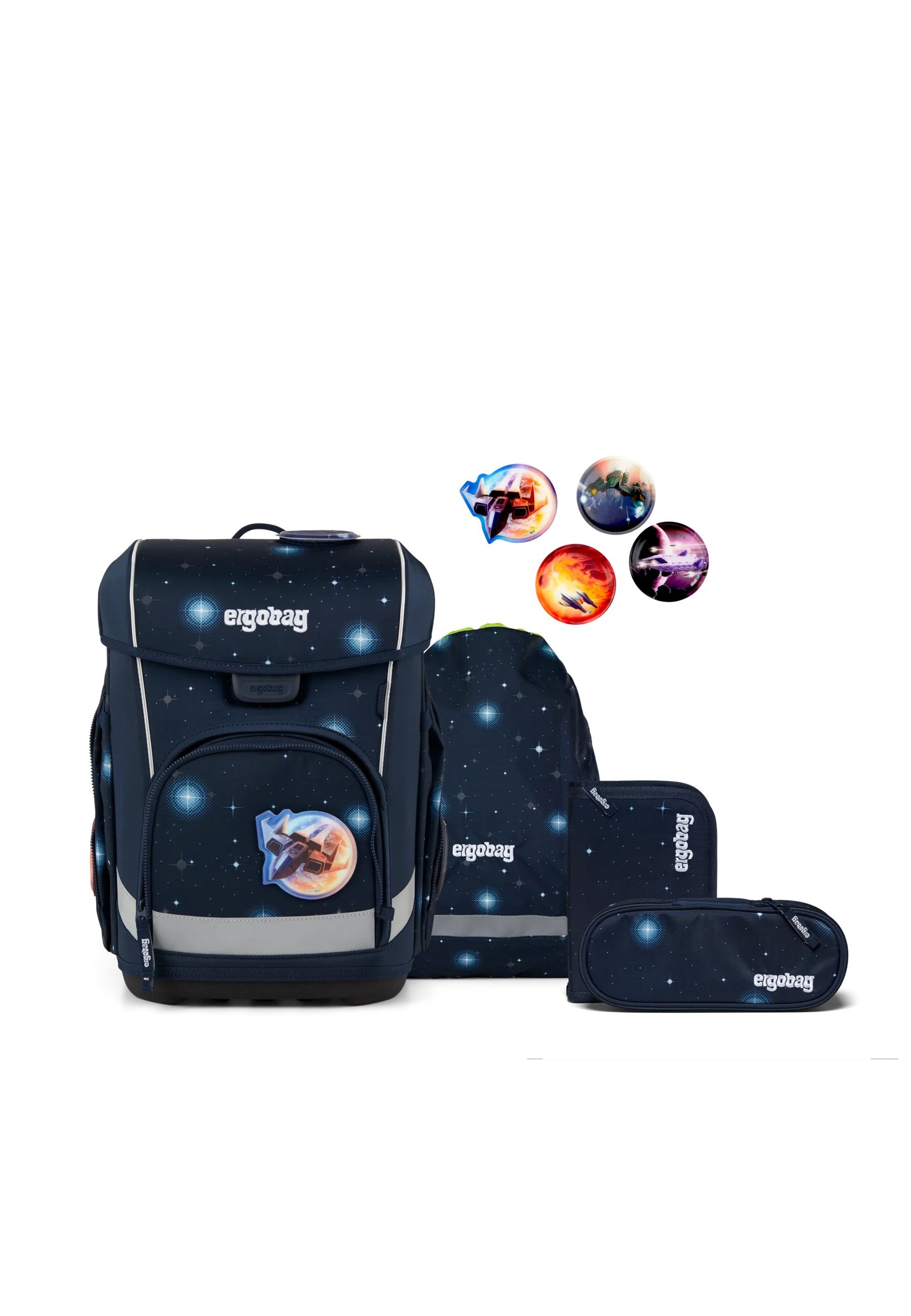 ergobag Ранцы cubo light Set (6-tlg., 5-teiliges Set)