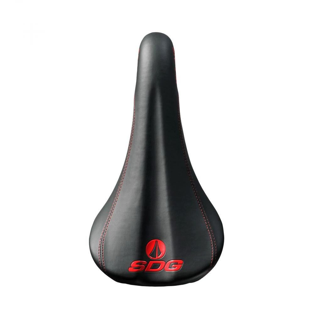 SDG Components Fahrradsattel SDG Bel-Air RL Sattel Stahl 7x7mm schwarz-rot