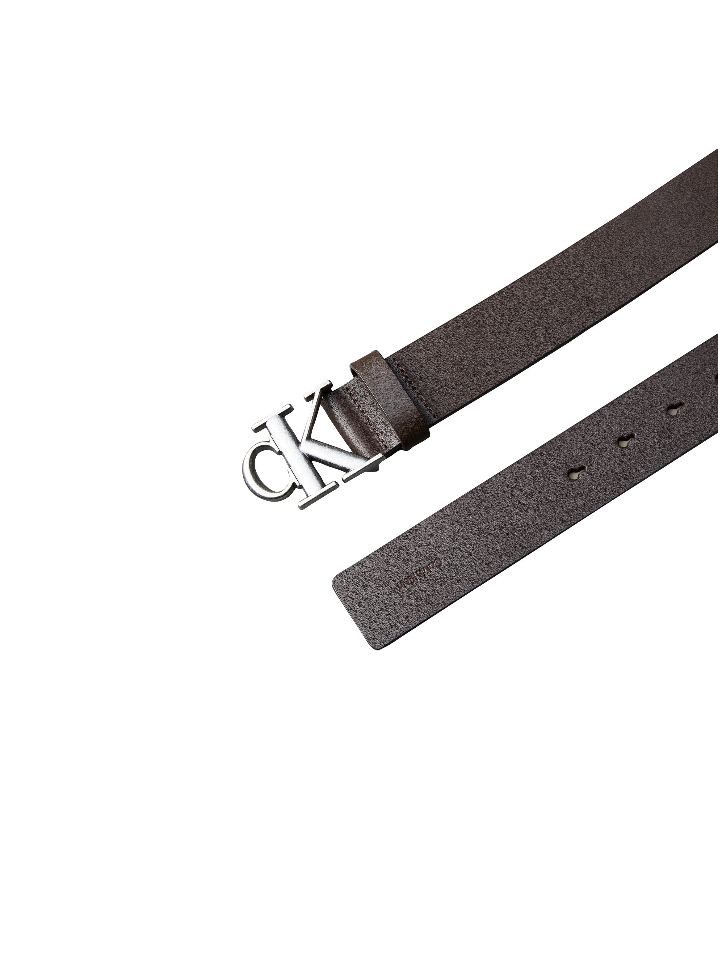 Calvin Klein Jeans Ledergürtel CK BUCKLE SMOOTH 35MM Größenverstellbar mit Metallschließe – Bild 3 von 4