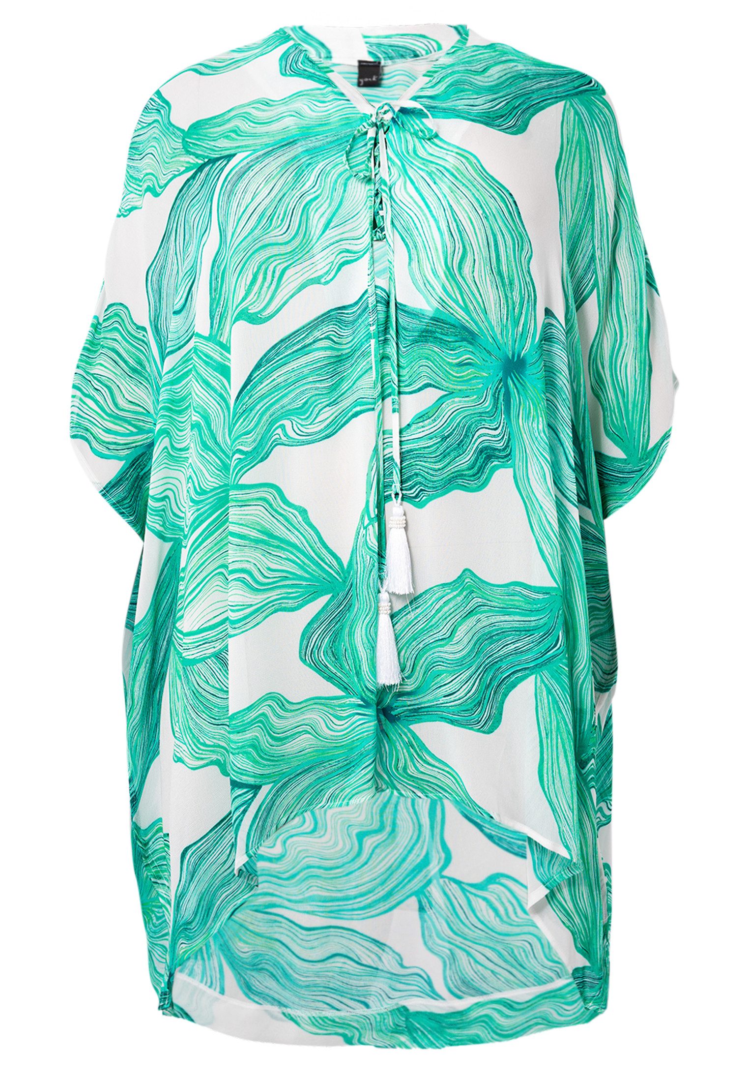 YOEK Shirttop Damen Kaftan mit Druck