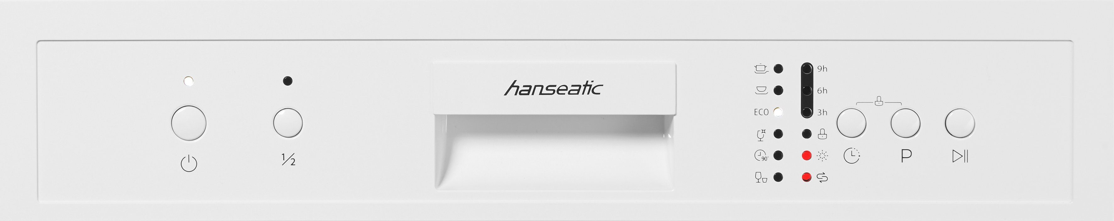 Hanseatic Standgeschirrspüler HG6085E127635W, 12 Maßgedecke, inkl. 3 Jahre Herstellergarantie