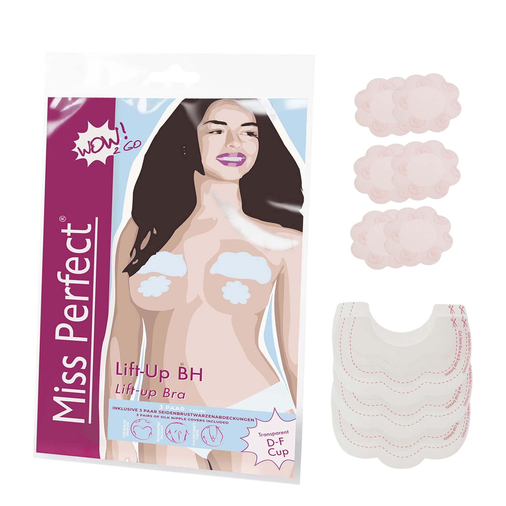 Miss Perfect Klebe-BH W2G100056 Selbstklebender Papierfolien BH und Lift-up BH rückenfrei & unsichtbar