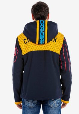 Cipo & Baxx Outdoorjacke mit großer Kapuze