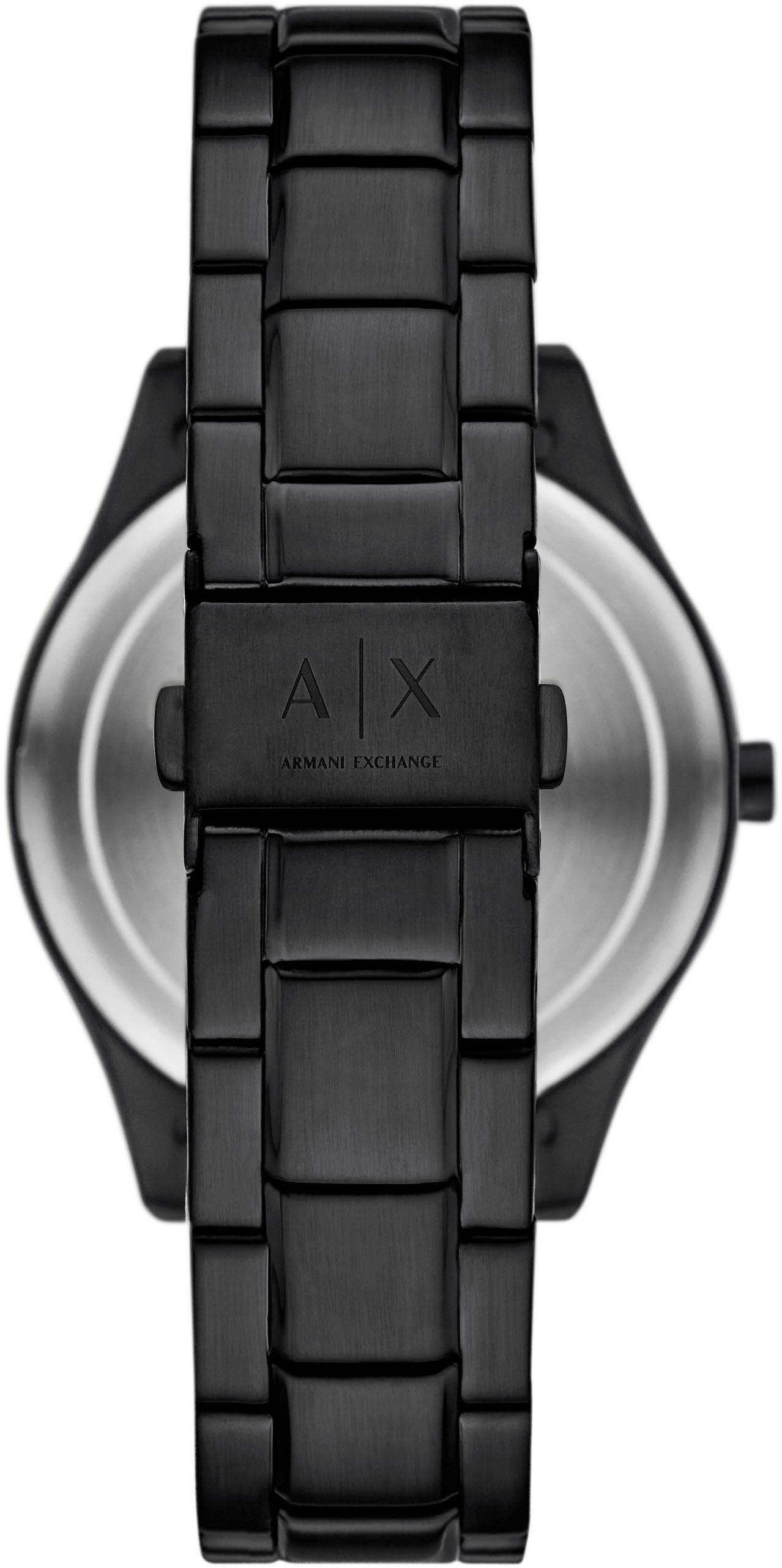 ARMANI EXCHANGE Multifunktionsuhr AX7160SET, (Set, 2-tlg., mit Kette), Armbanduhr, Herrenuhr, Edelstahlarmband, ideal auch als Geschenk