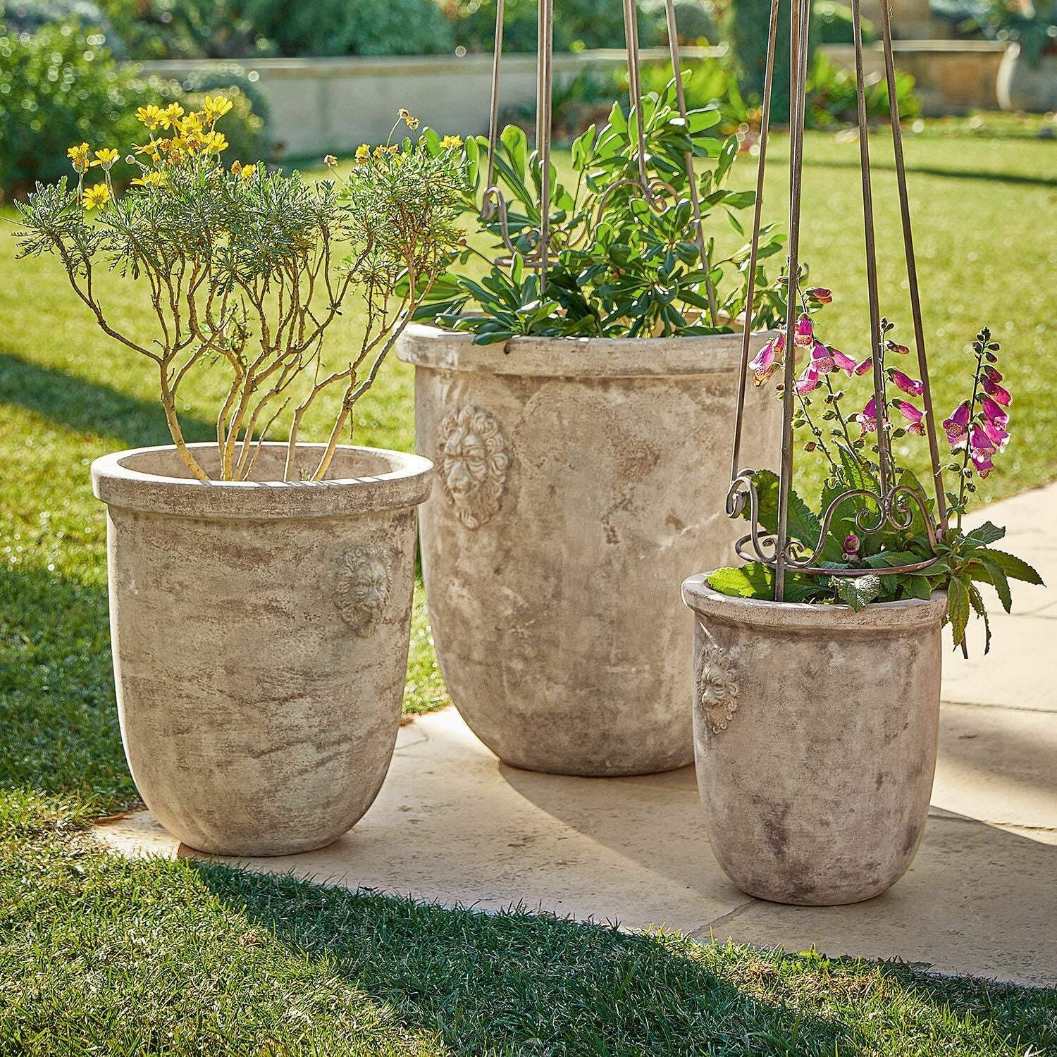 Mirabeau Übertopf Übertopf 3er Set Autigny antikbeige