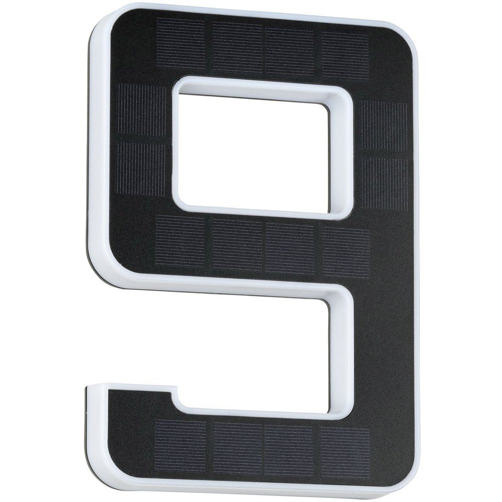 Paulmann Gartenleuchte Paulmann 79850 Solar-Hausnummernleuchte 0.20 W Warmweiß Schwarz