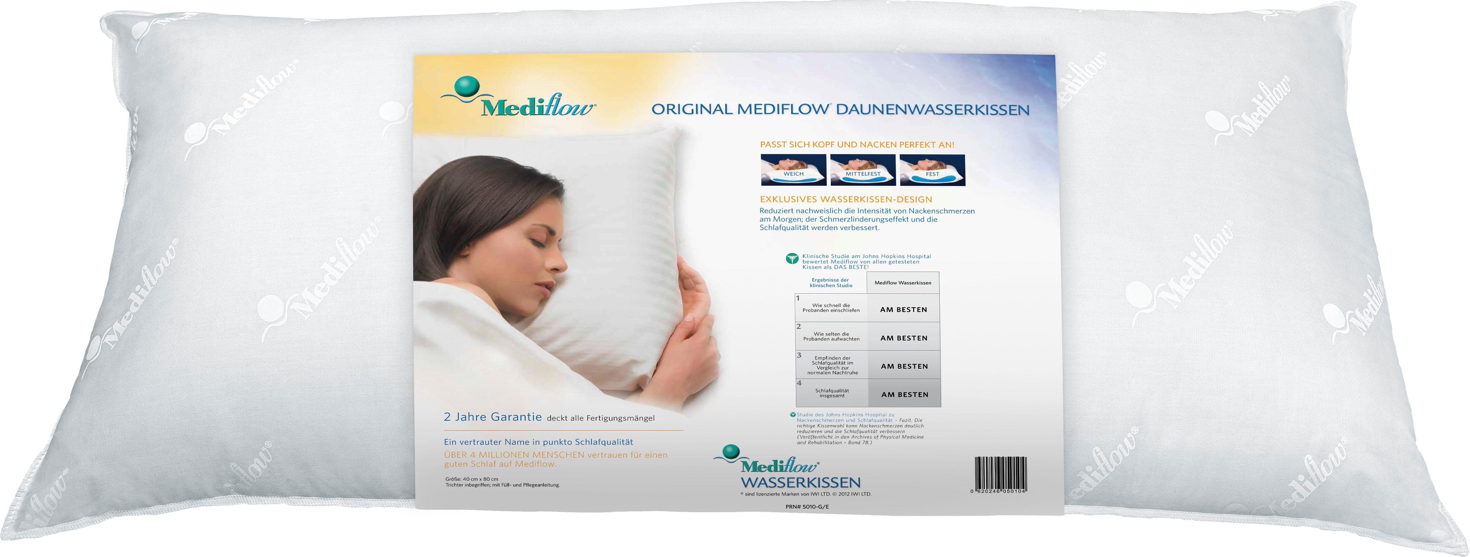 Wasserkissen Mediflow Original Daunenwasserkissen 5011 40x80cm
