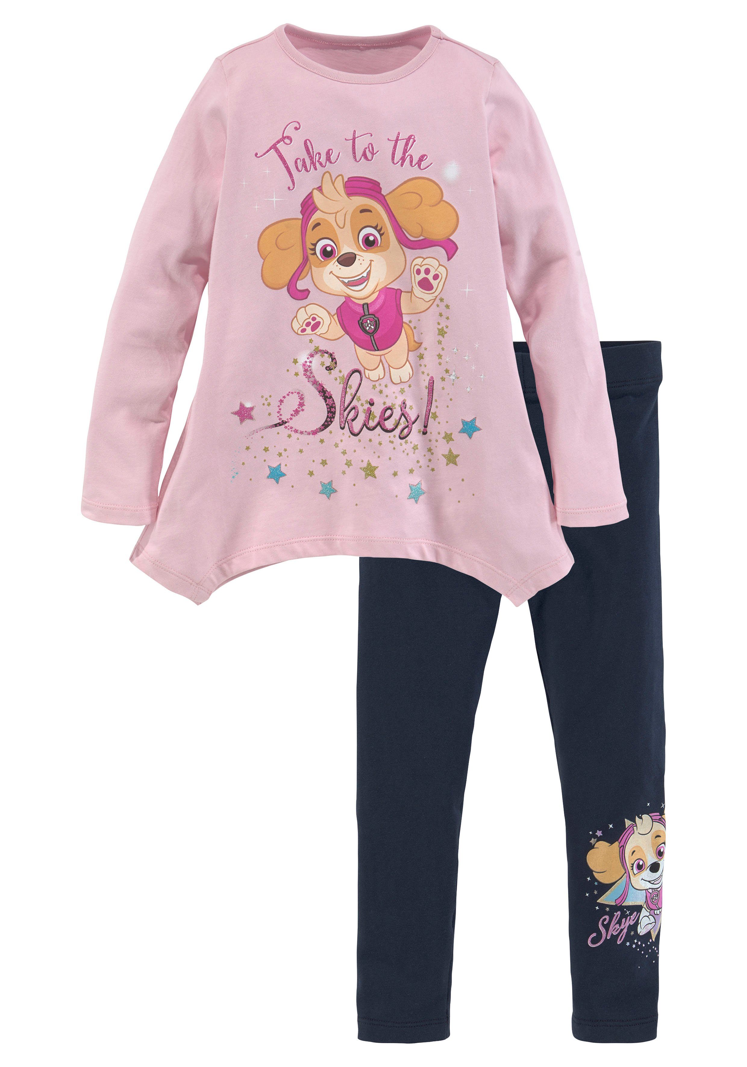 PAW PATROL Shirt & Leggings (Set, 2-tlg) mit großem Frontmotiv