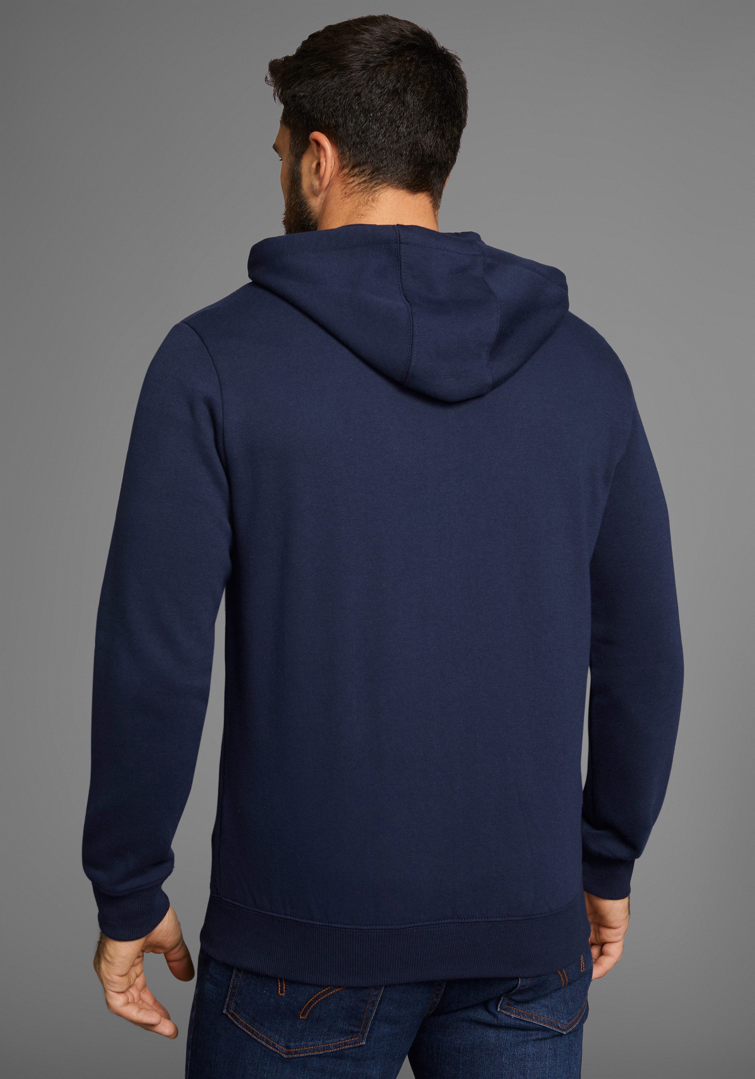 Man's World Kapuzensweatjacke mit Taschen günstig online kaufen