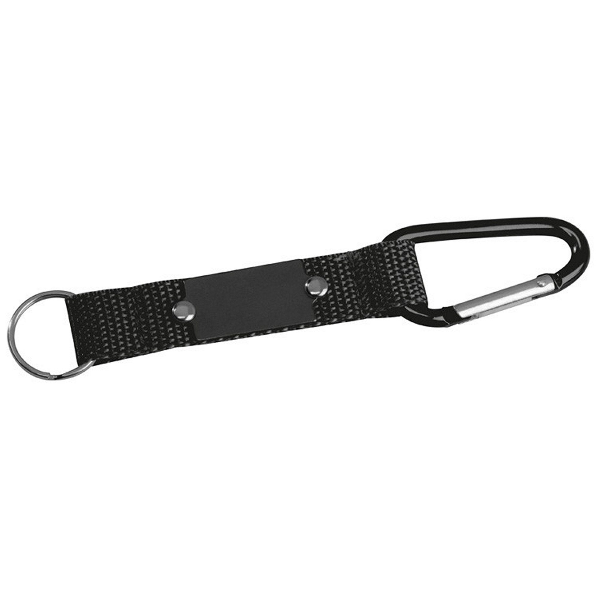 Macma Schlüsselanhänger Schlüsselanhänger mit Karabiner / Farbe: schwarz