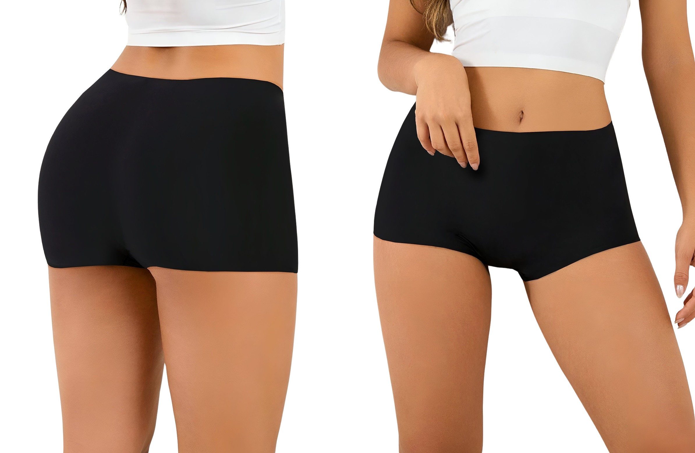 Rungassi Boxershorts 6er Set Hüftslip Slip Boxershort Damen Unterwäsche 953 Schwarz Größe: