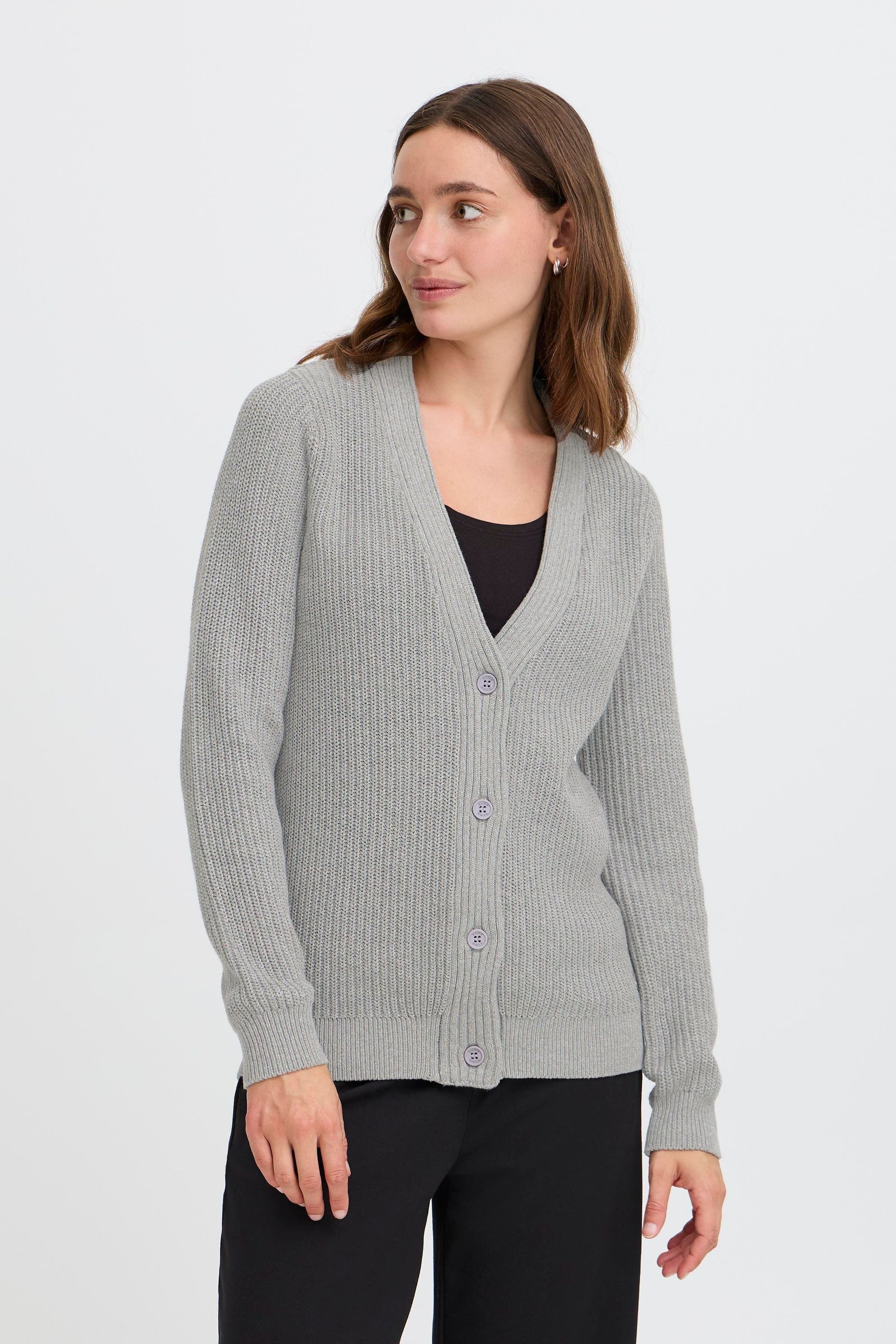 OXMO Strickjacke OXKIMMIE Moderne Strickjacke mit Knopfleiste günstig online kaufen