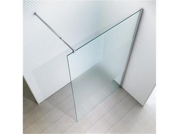 Glaszentrum Hagen Walk-in-Dusche Glaszentrum Hagen 140x200cm "EVA" Duschwand - Duschabtrennung Milchgla