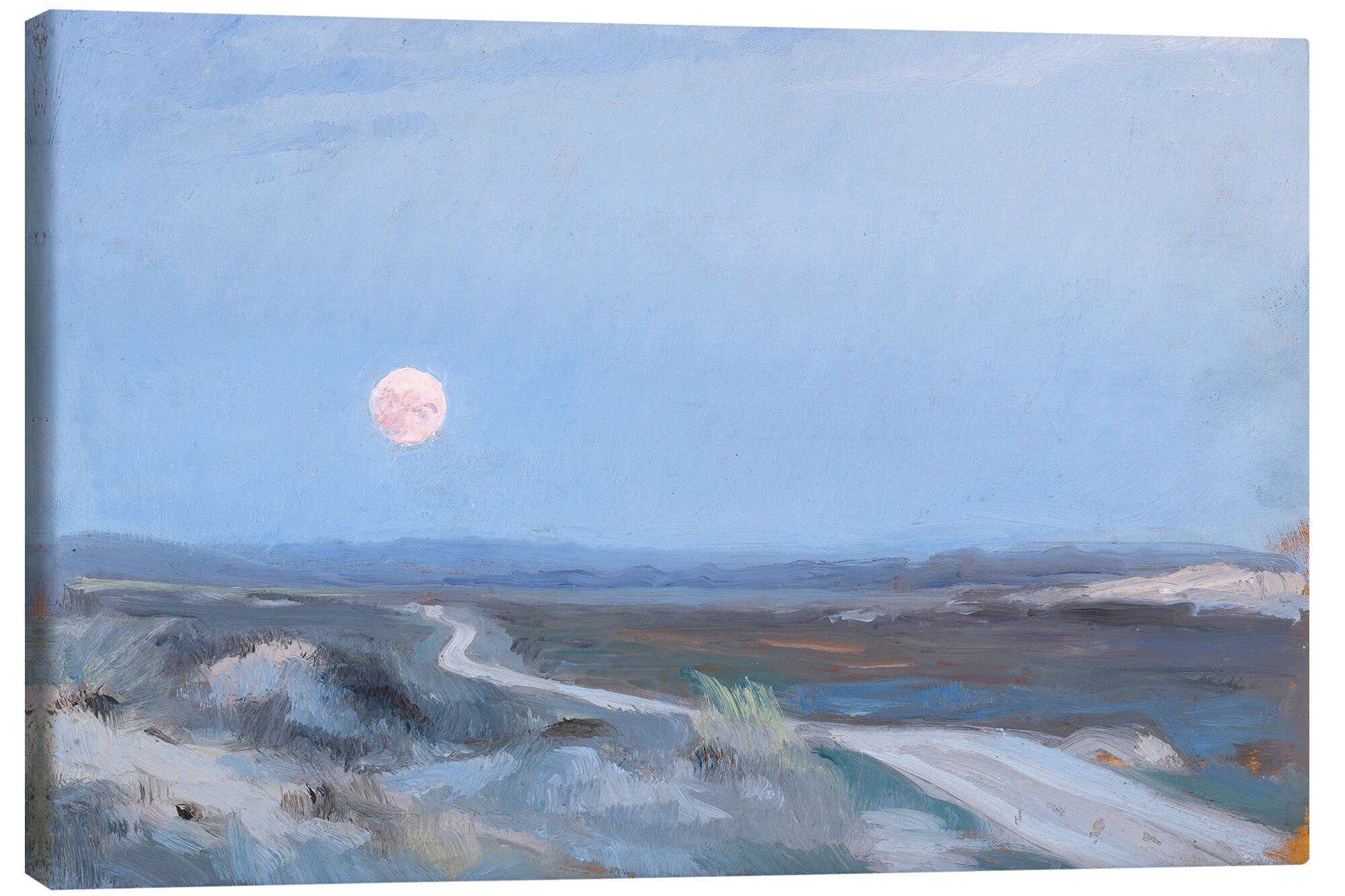 Posterlounge Wandbild Landschaft von Stenbjerg mit Mond, Peder Severin Krøyer, erhältlich als Poster, Leinwandbild, Wandsticker oder Acrylglasbild