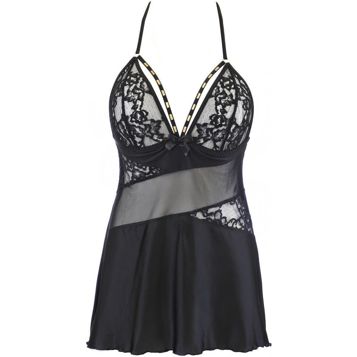 Axami Negligé Axami - V - 10479 babydoll & string black (Packung)