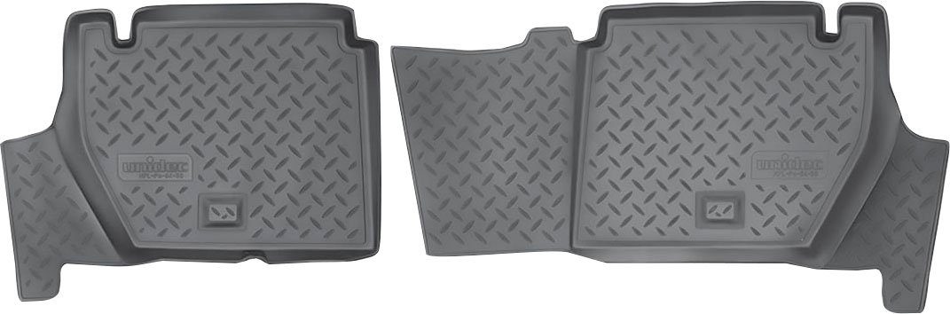 RECAMBO Passform-Fußmatten CustomComforts (2 St), für Citroen Berlingo, Typ B9 2008 - 2018 hinten, perfekte Passform