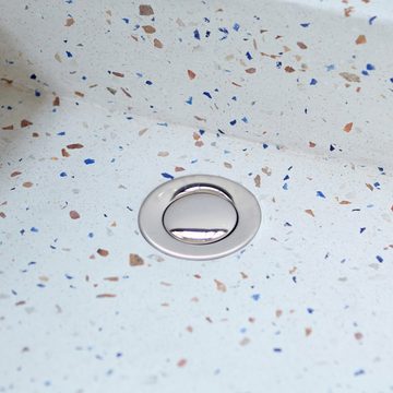 Tikamoon Waschbecken Pegase Waschbecken aus Terrazzo confetti