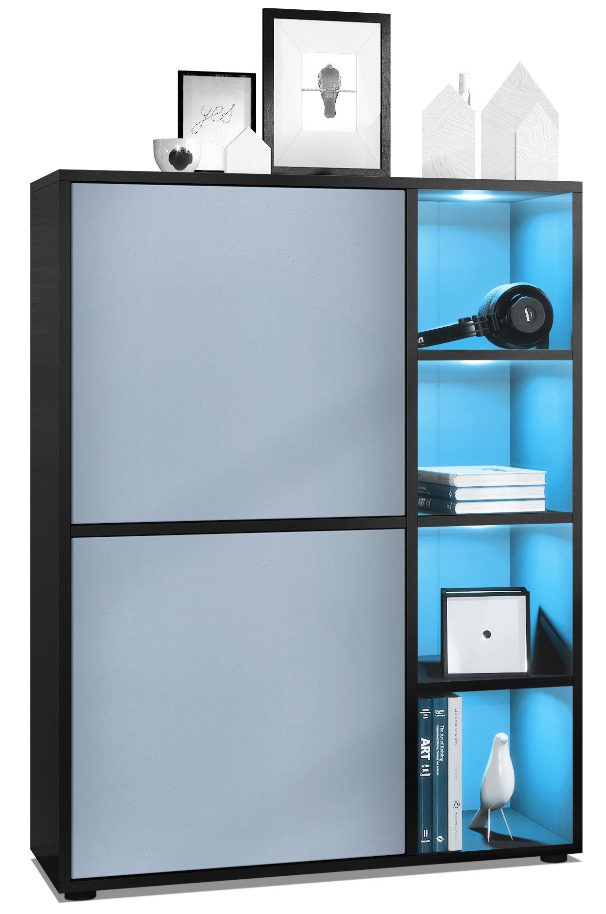 Vladon Highboard Cuba (Anrichte mit 2 günstig online kaufen