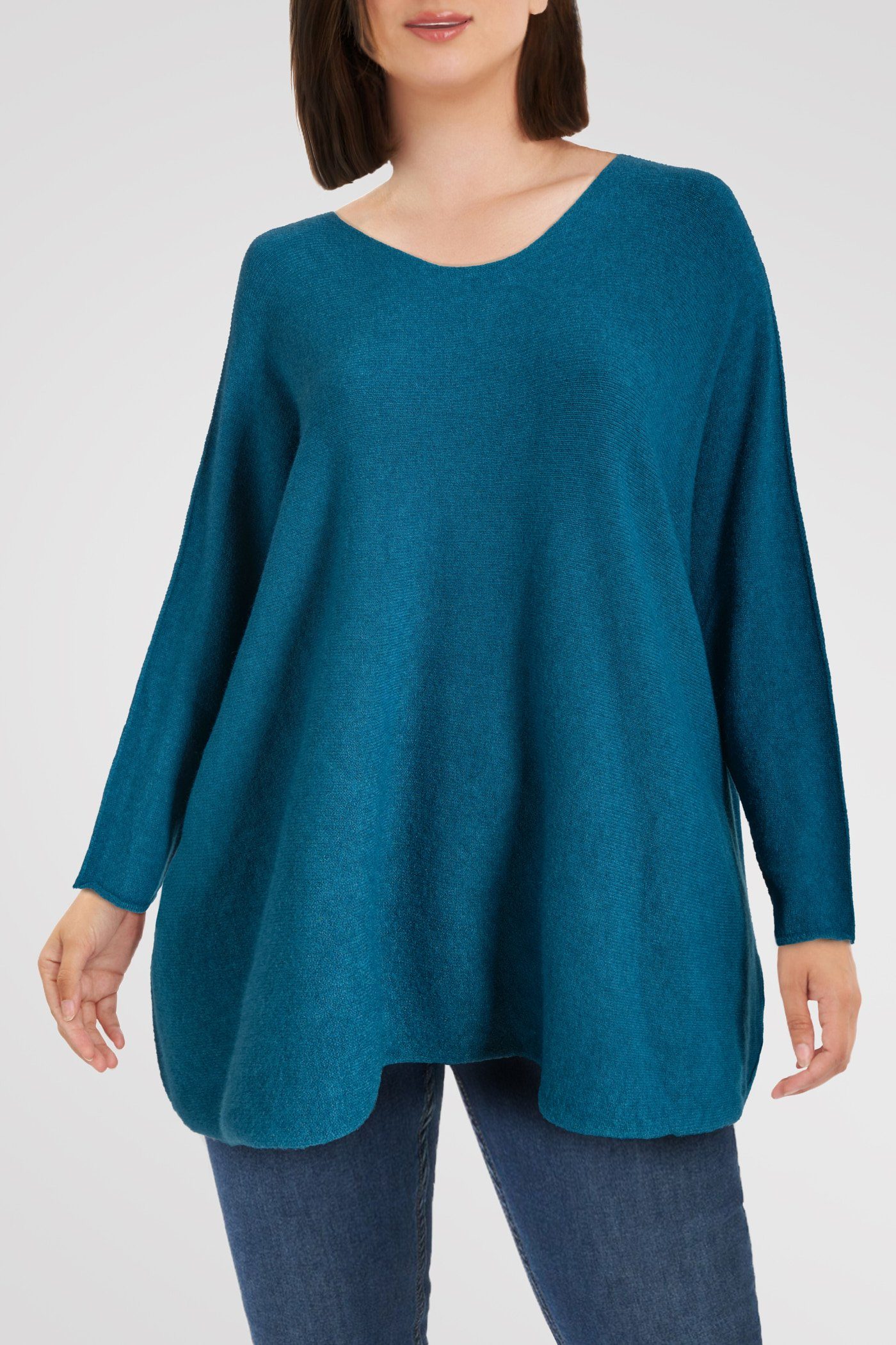 PEKIVESSA Strickpullover Oversized Pullover Damen langarm Strickshirt (1-tlg) weiter Rundhalsausschnitt