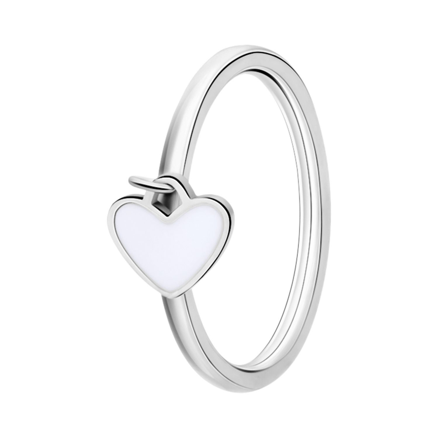 LUCARDI Fingerring Ring - Stahl - Silber - Kinder