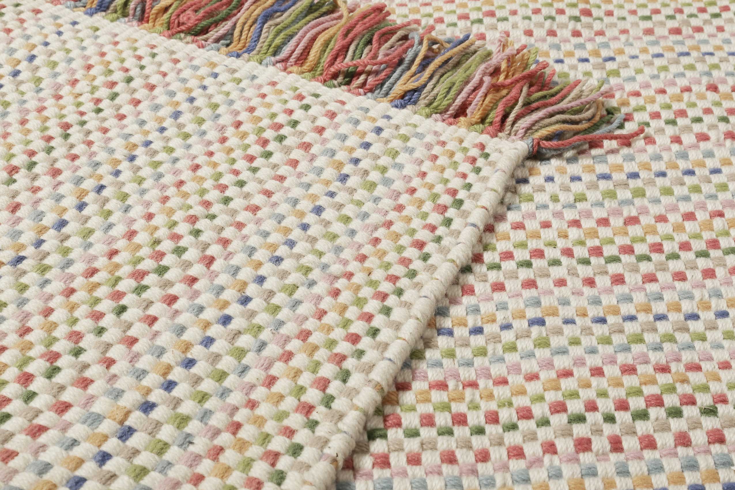 SMART KIDS Teppich TJORVEN handmade, rechteckig, Höhe: 6 mm, Wollteppich, kurzflor, handgewebt, Kinderzimmer, natürlich