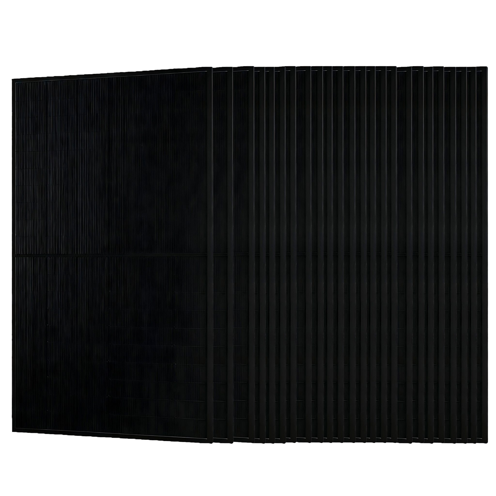 JA SOLAR Solarmodul Solarmodul 500W N-Type Bifazia Glas-Glas, 22.6% Efficiency full black, 500 W, Monokristallin, (24-St., 1/2/4/6/12/24/36 Pcs JA Solar 500W solarmodul), IP68