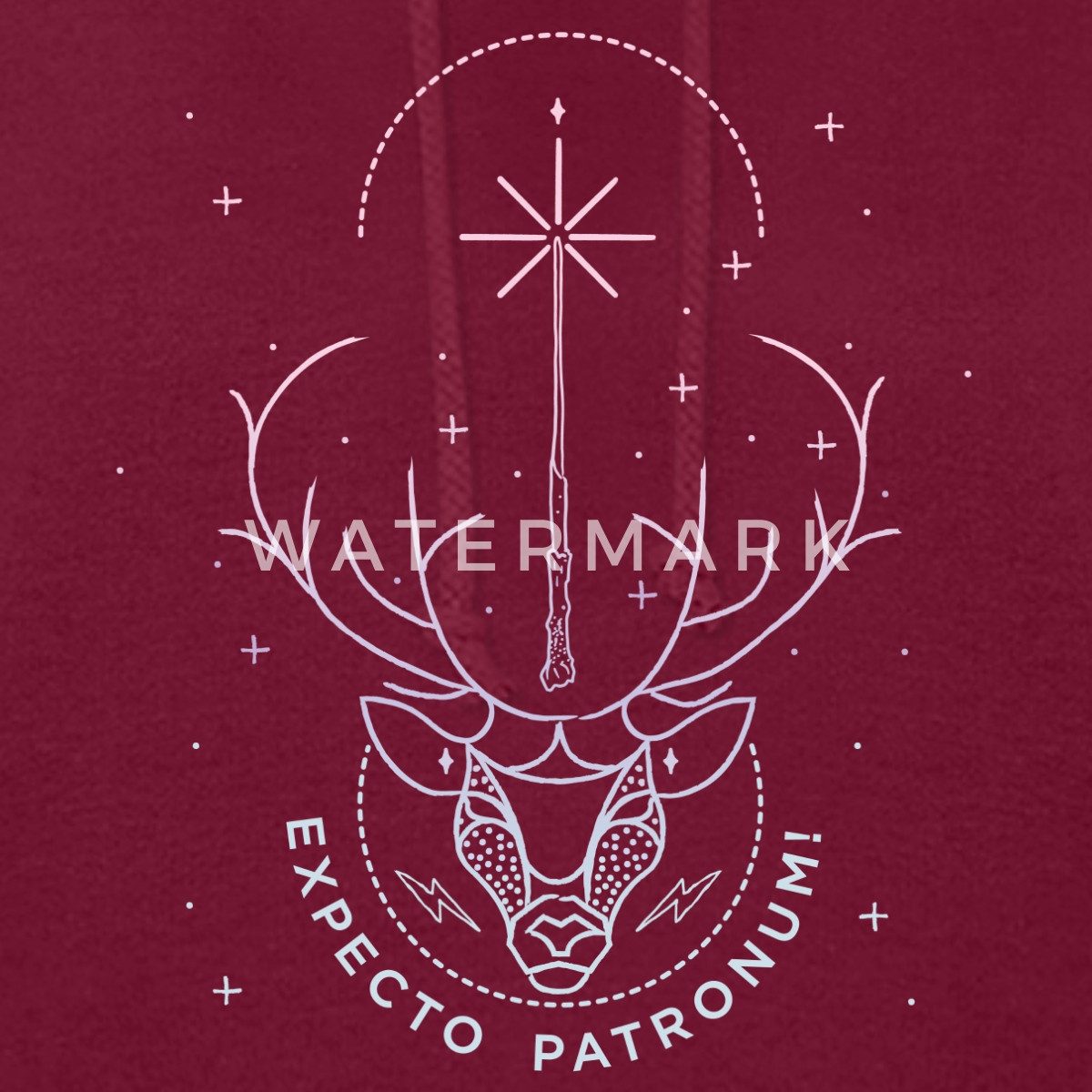 Spreadshirt Hoodie Harry Potter Hirsch Expecto Patronum Damen Hoodie (1-tlg)