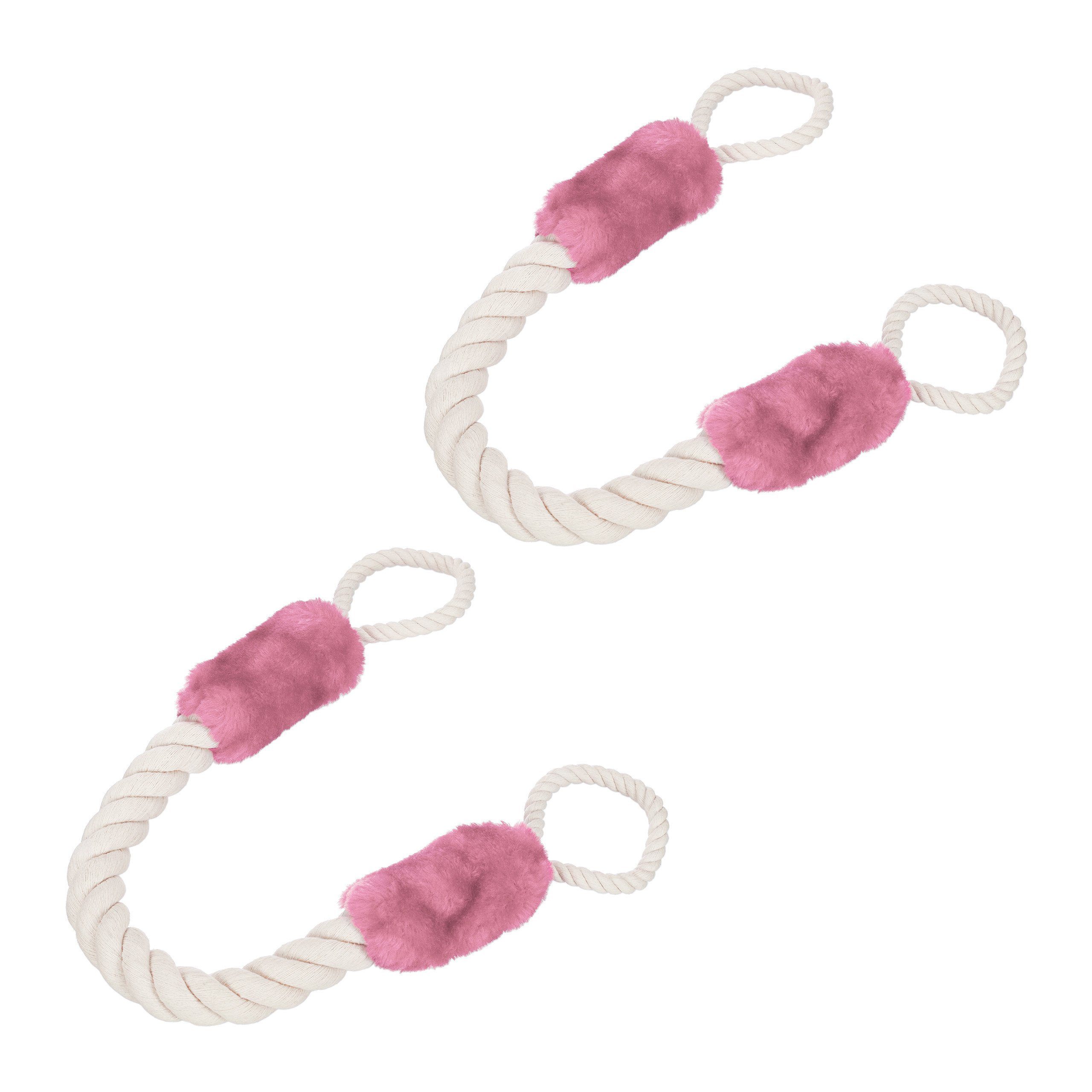 relaxdays Дверные демпферы Türkordel Klemmschutz 2er Set rosa