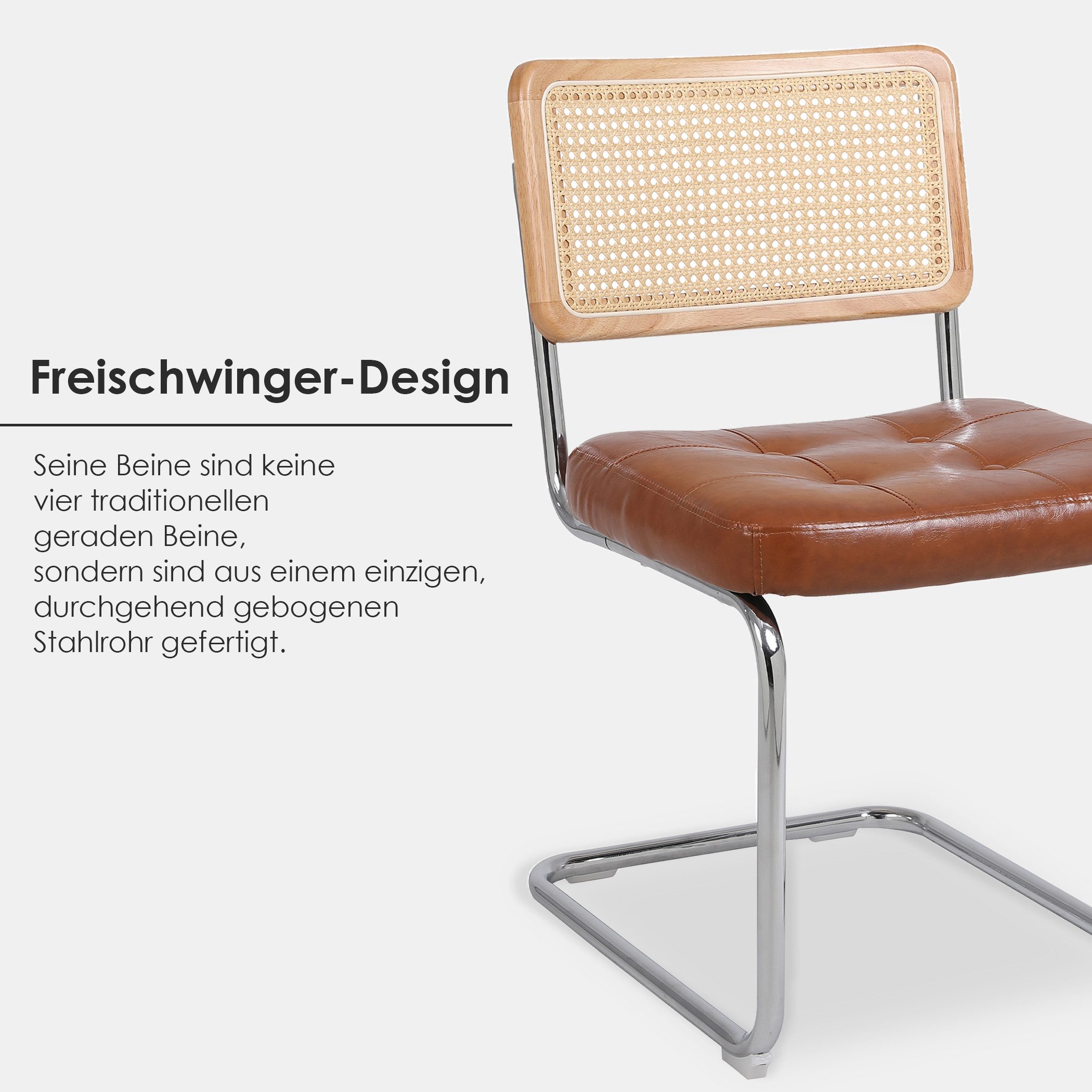 SeedWave Freischwinger mit Mid-Century Modern Design, günstig online kaufen