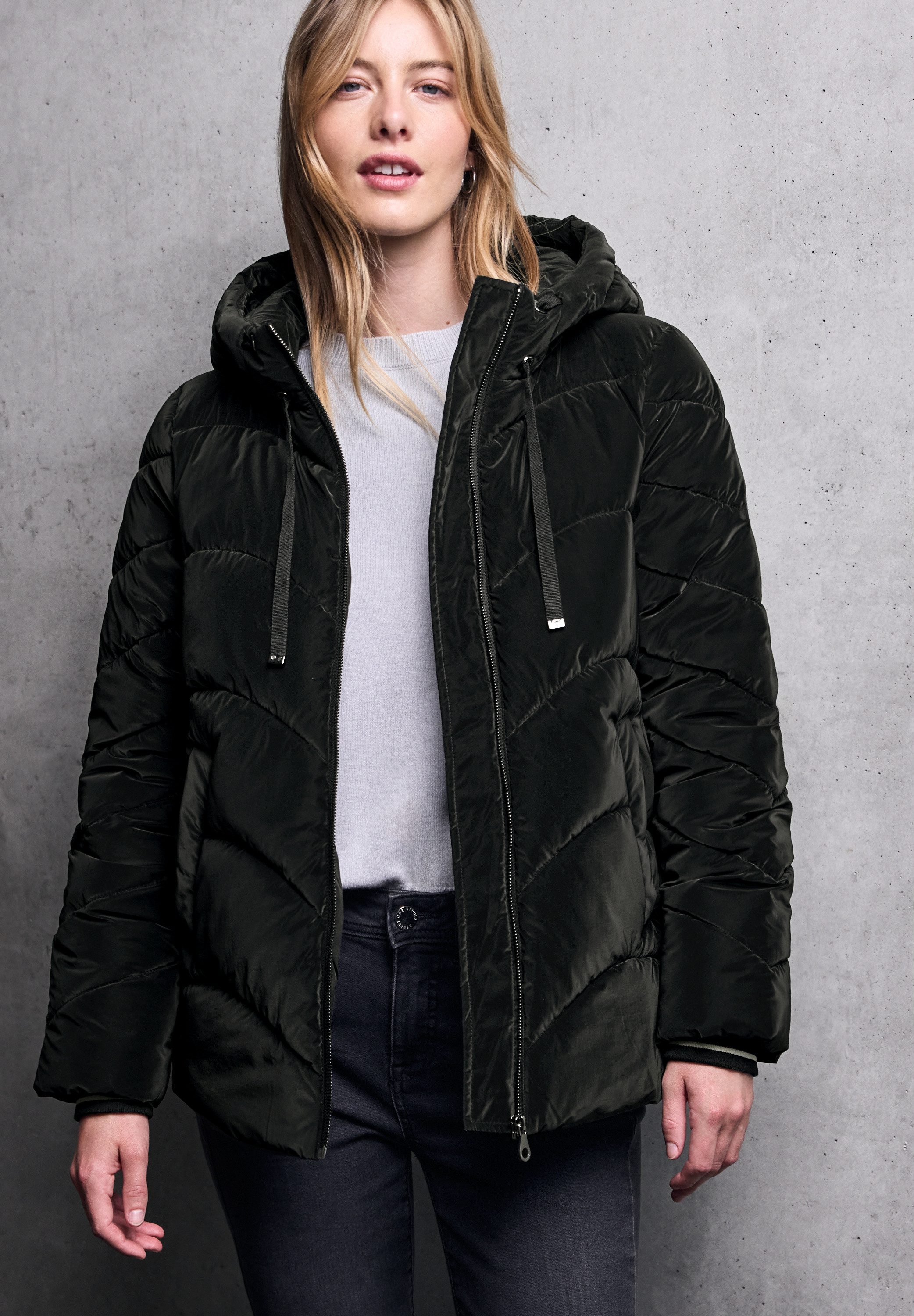 STREET ONE STUDIO Steppjacke in Unifarbe