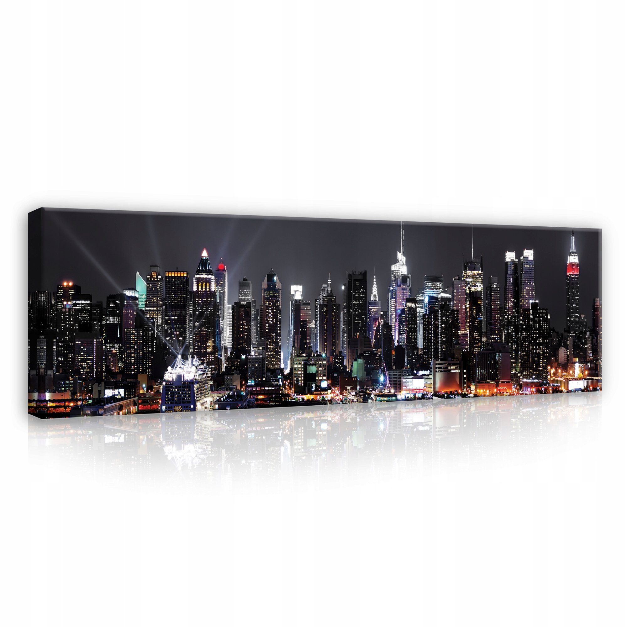 Wallarena Leinwandbild New York Stadt bei Nacht Modern XXL Leinwandbilder B günstig online kaufen