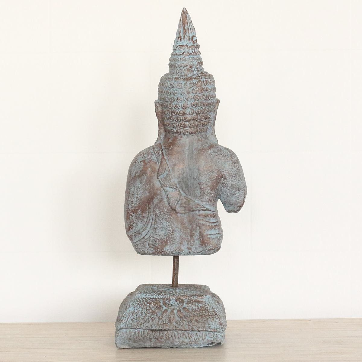 Oriental Galerie Dekofigur Buddha Figur Ursprungsland (1 Herstellung St), Handarbeit Kerzen traditionelle cm in Teelichthalter im 46 stehend