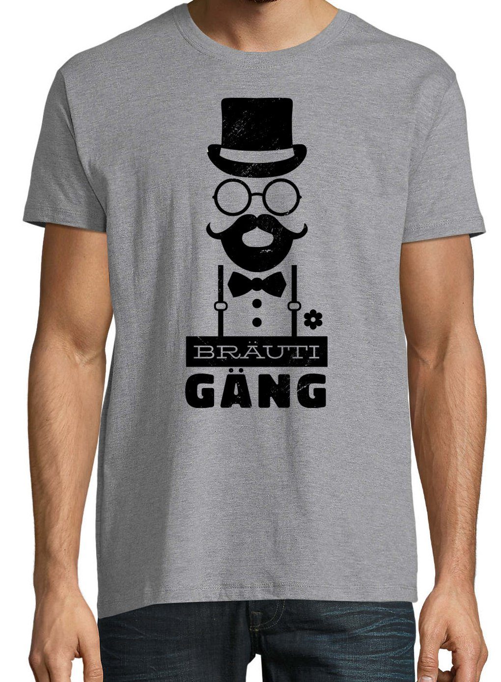 T-Shirt Herren Designz Grau lustigem Youth T-Shirt Spruch BrautiGang mit