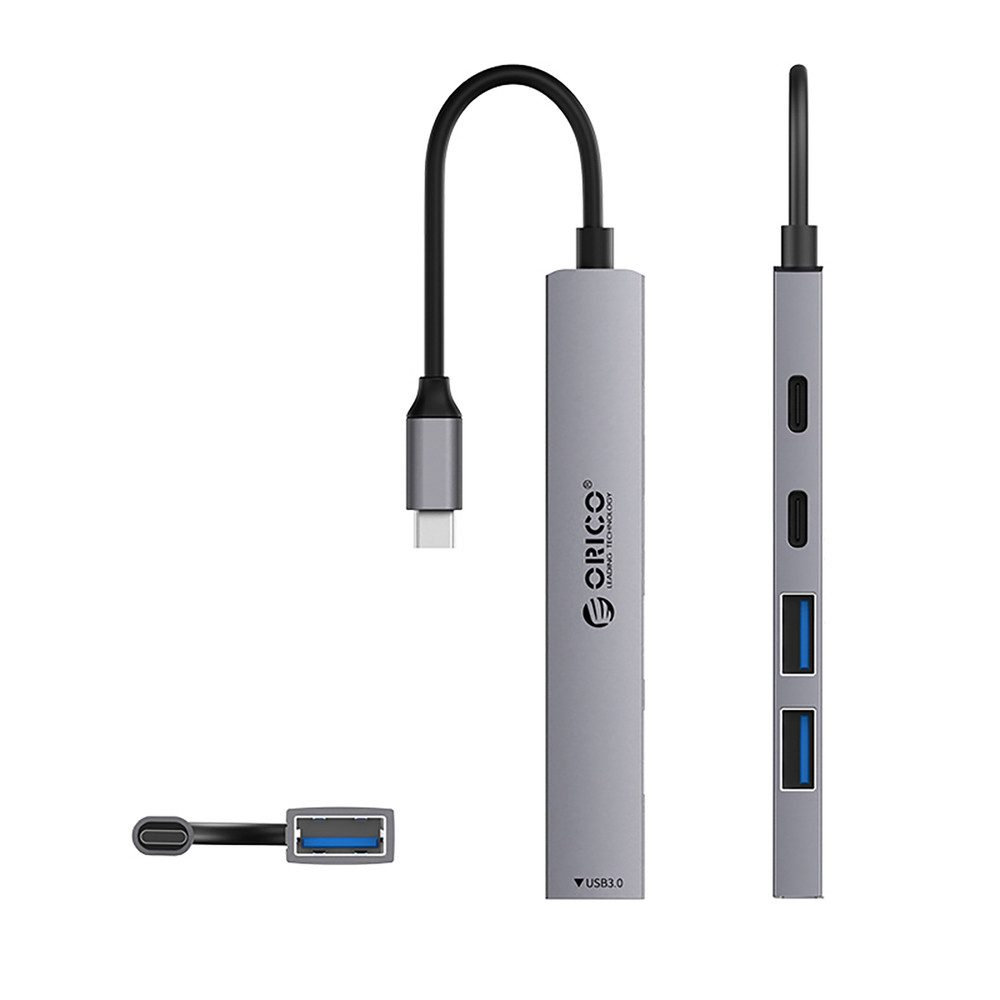 ORICO Orico YSB4-U2 USB-A/USB-C 5-Port Dockingstation Grau USB-Adapter