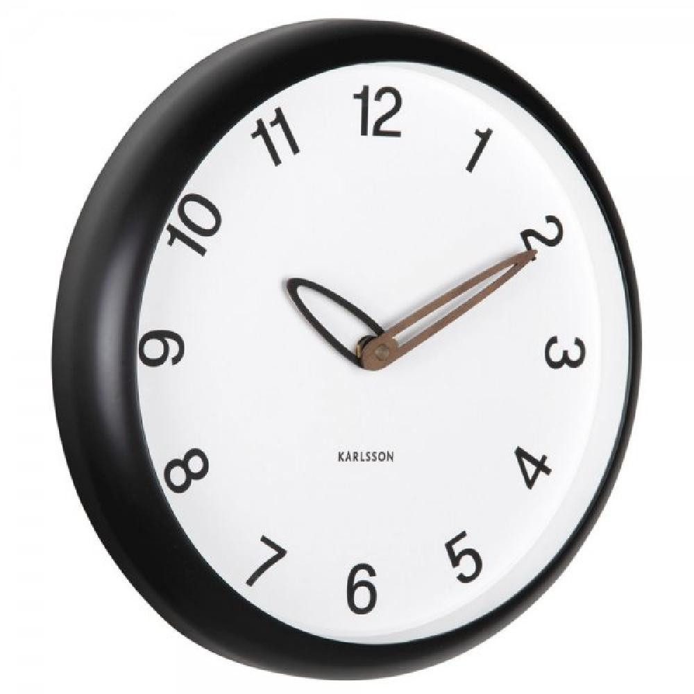 Karlsson Uhr Wanduhr Bella Matt Black günstig online kaufen