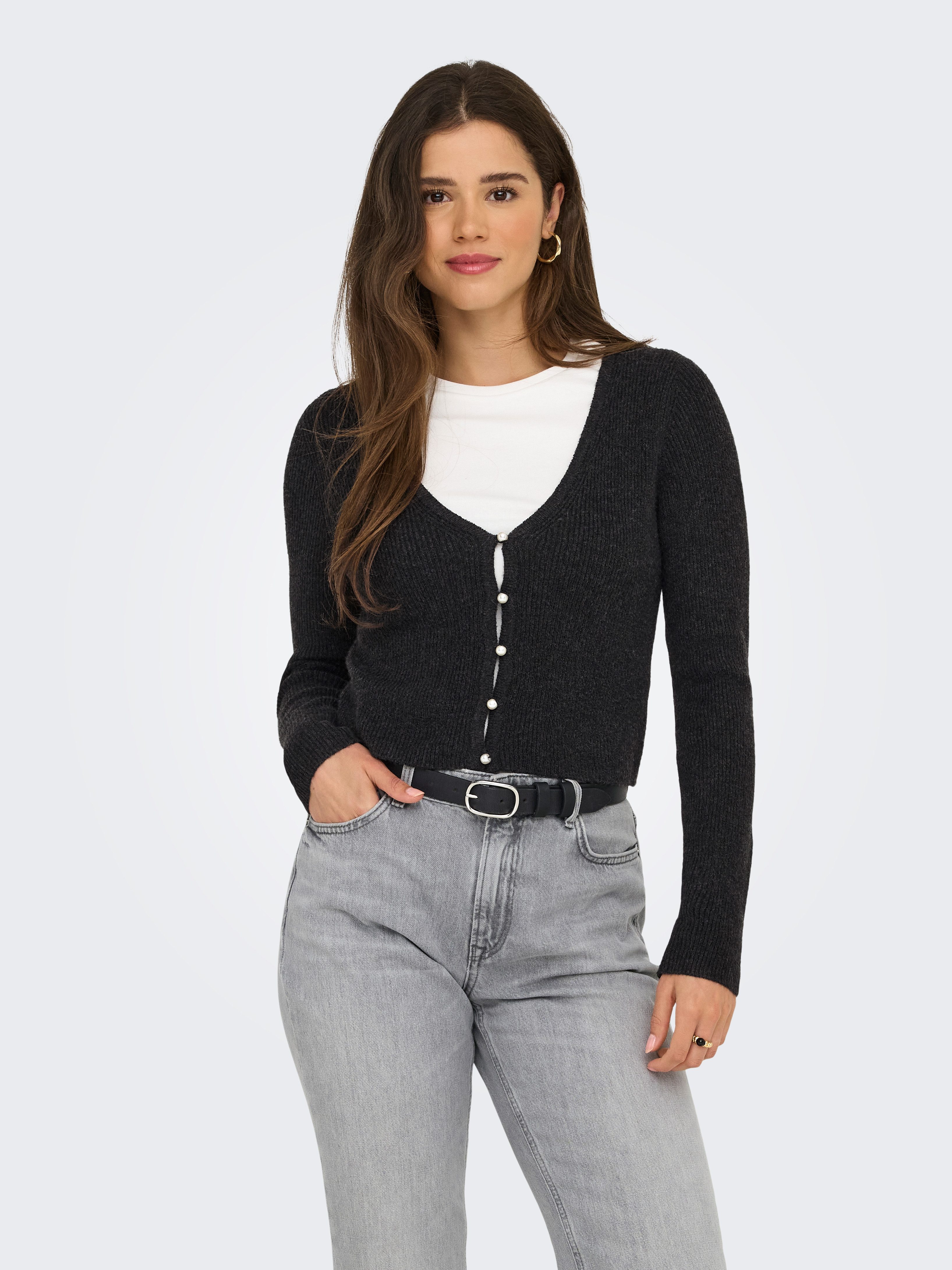 ONLY Strickpullover ONLRICA LIFE LS VNECK günstig online kaufen