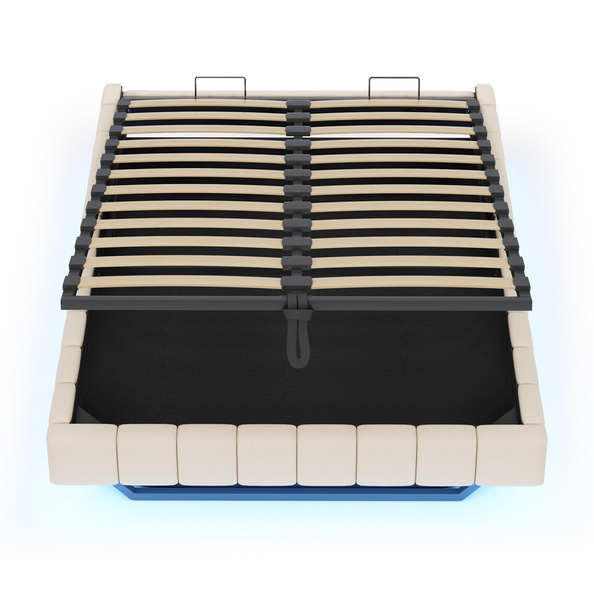 STILVORA Polsterbett 160x200 Jugendbett mit Matratze,Bettgestell mit LED-Li günstig online kaufen