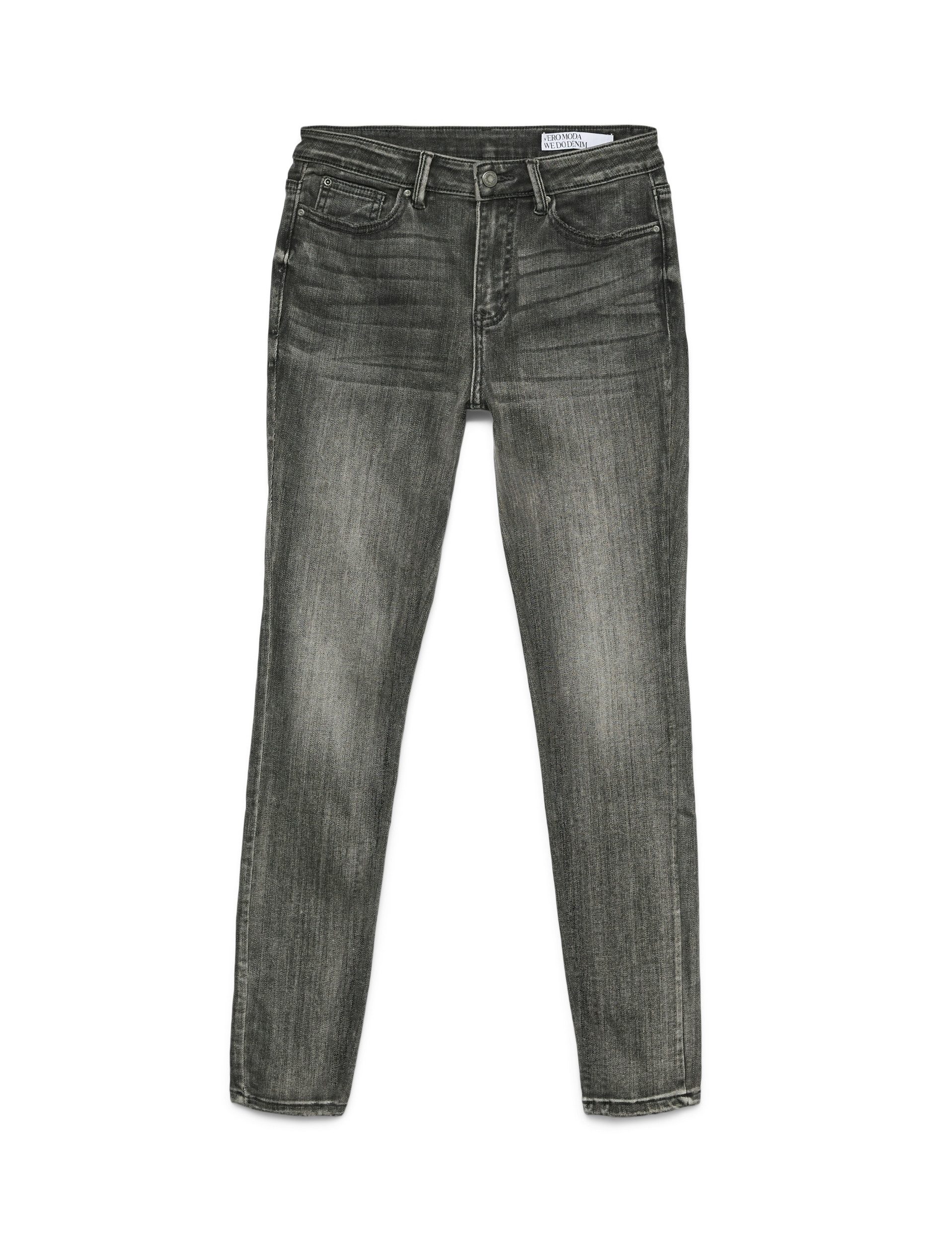 5-Pocket-Jeans VMFLASH MR SKINNY JEANS LI213 GA NO Medium Grey Denim