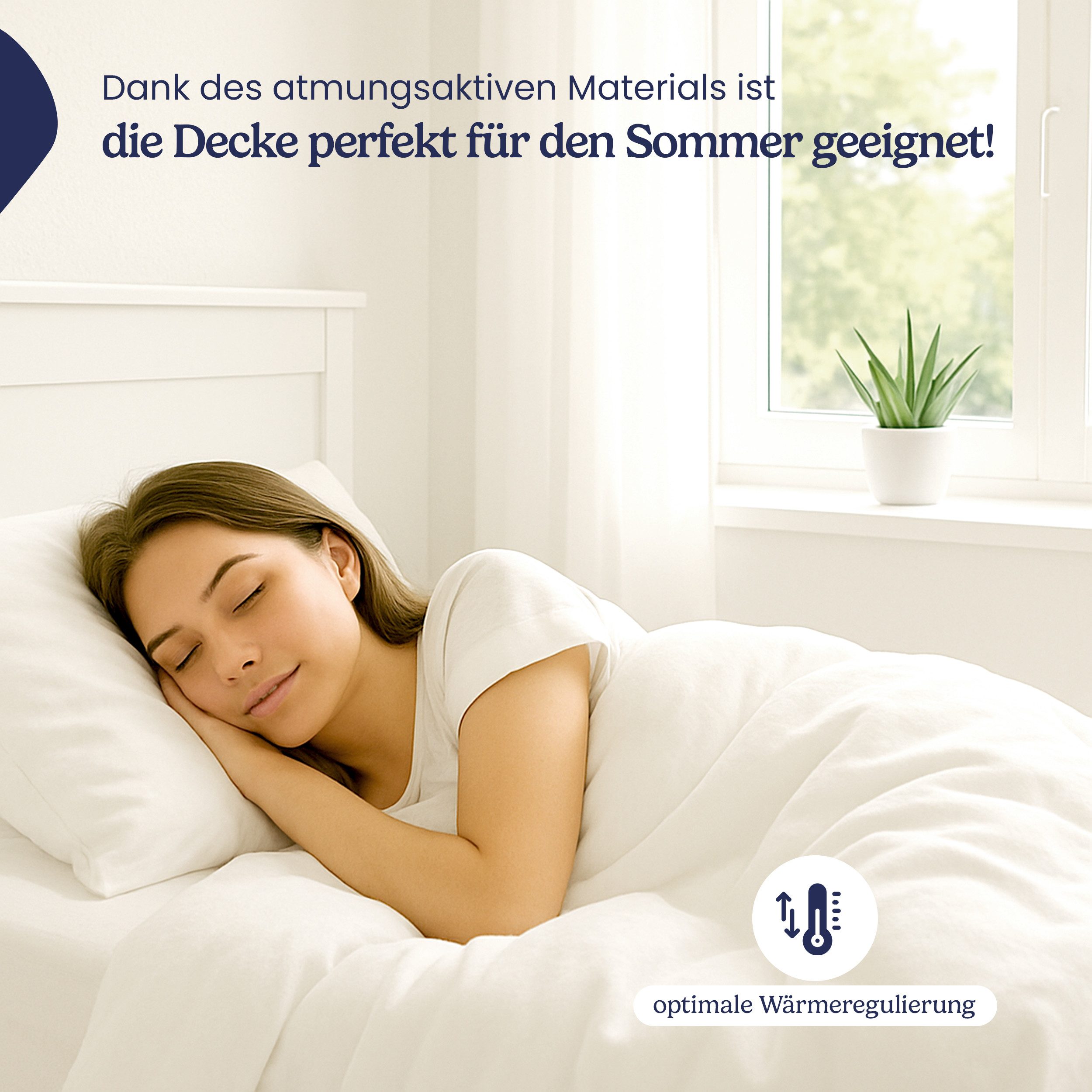 Gentle North Microfaserbettdecke 4 Jahreszeiten - Winter - Ganzjahresdecke - Sommerdecke, Füllung: Kunstfasern