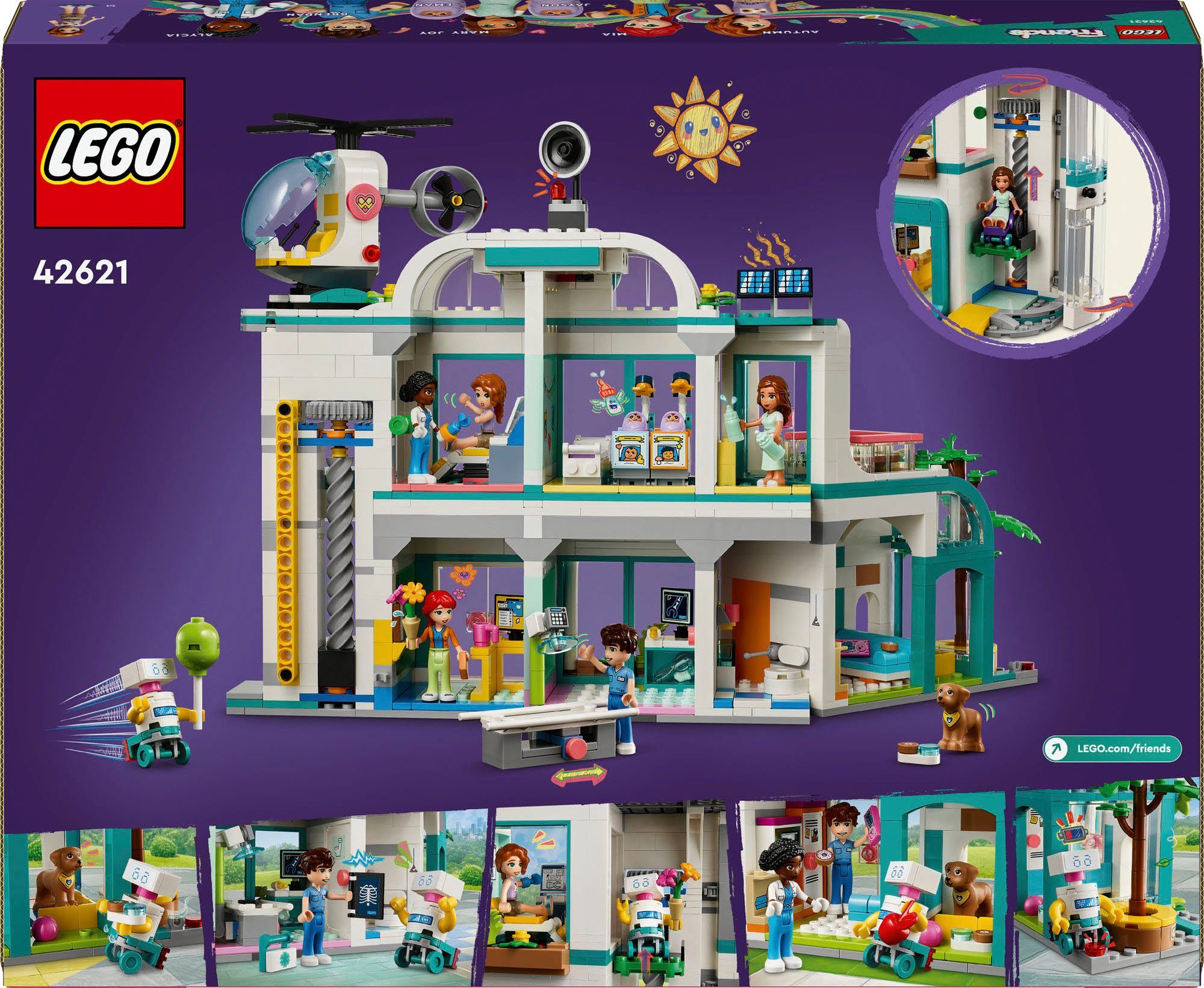 LEGO® Heartlake City Krankenhaus (42621), LEGO Friends Konstruktionsspielst günstig online kaufen