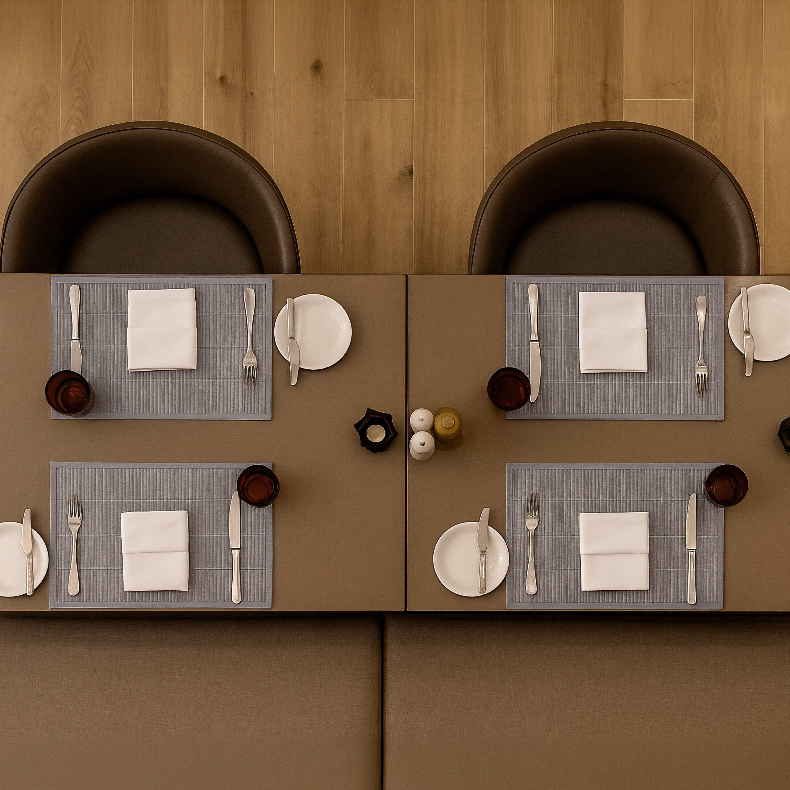 relaxdays Platzset Tischset 6er Set Bambus, (6 Tischmatten), grau günstig online kaufen