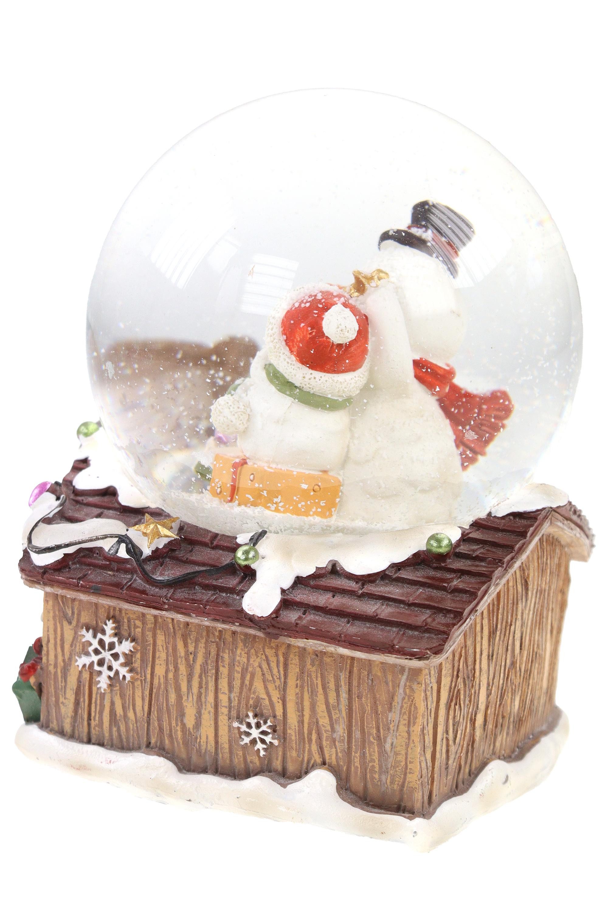 ELLUG Spieluhr Aufziehbare Schneekugel-Spieluhr 100mm, H: 15cm, mit Schneew günstig online kaufen