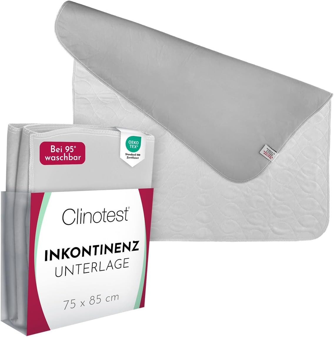 Inkontinenzauflage Inkontinenzunterlage/ Nässeschutz/ Bettschutz Clinotest, wiederverwendbar