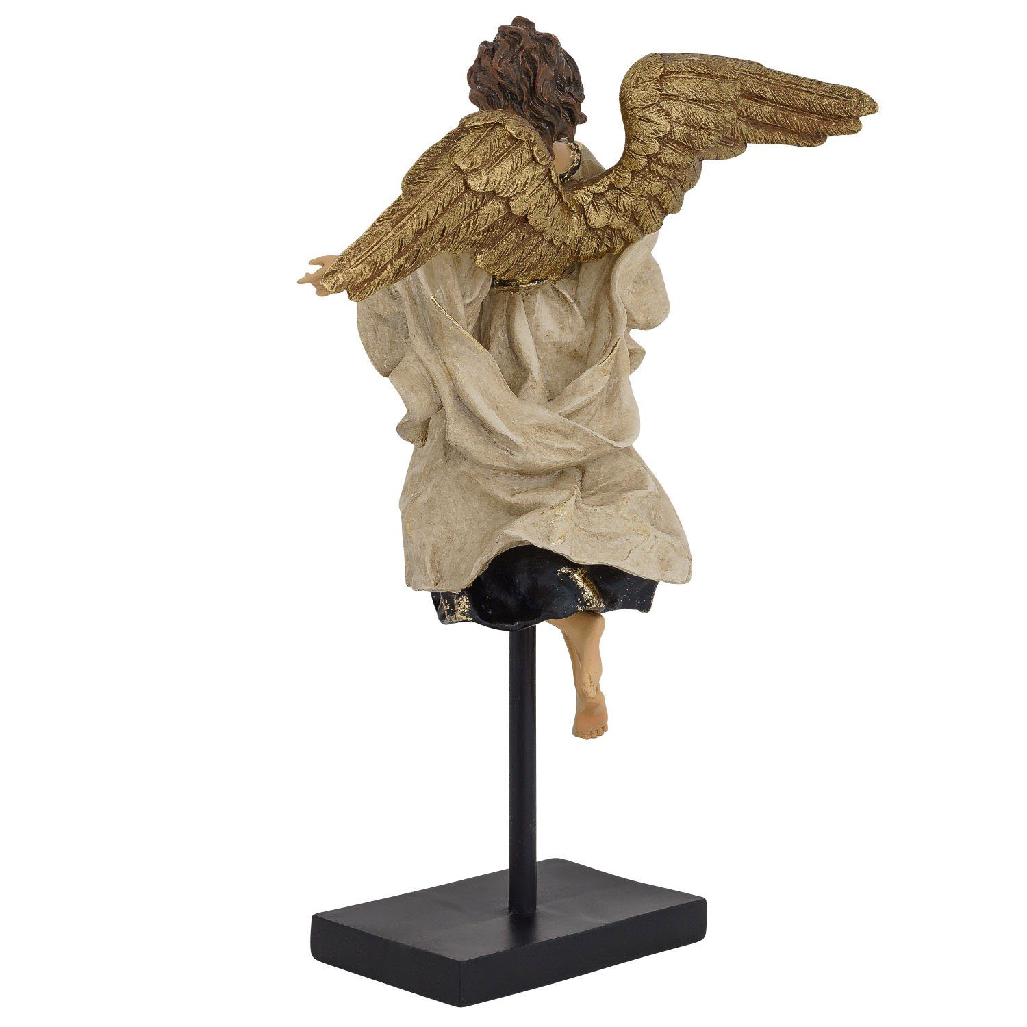 Kunststein Engel Figur Skulptur Engelsfigur Antik- Skulptur Aubaho Dekoration Engelfigur