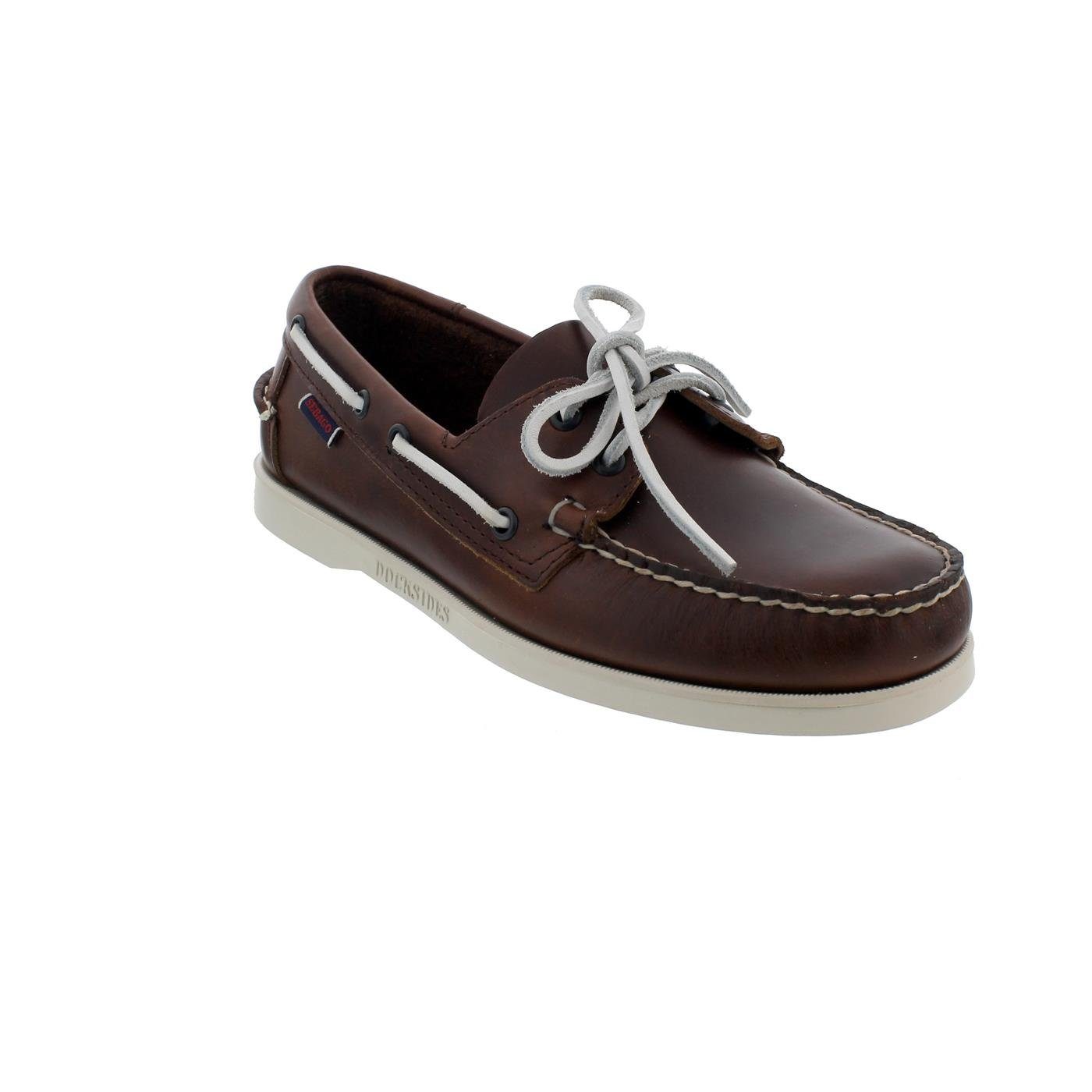 Sebago Sebago Docksides, Waxed Leather, Brown günstig online kaufen