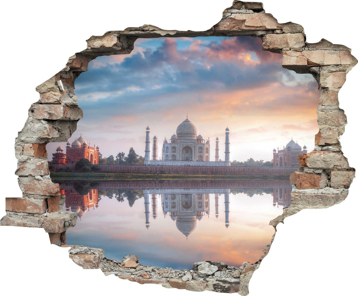 queence Wandtattoo Taj Mahal (1 St), Wandsticker, Wandbild, selbstklebend, günstig online kaufen