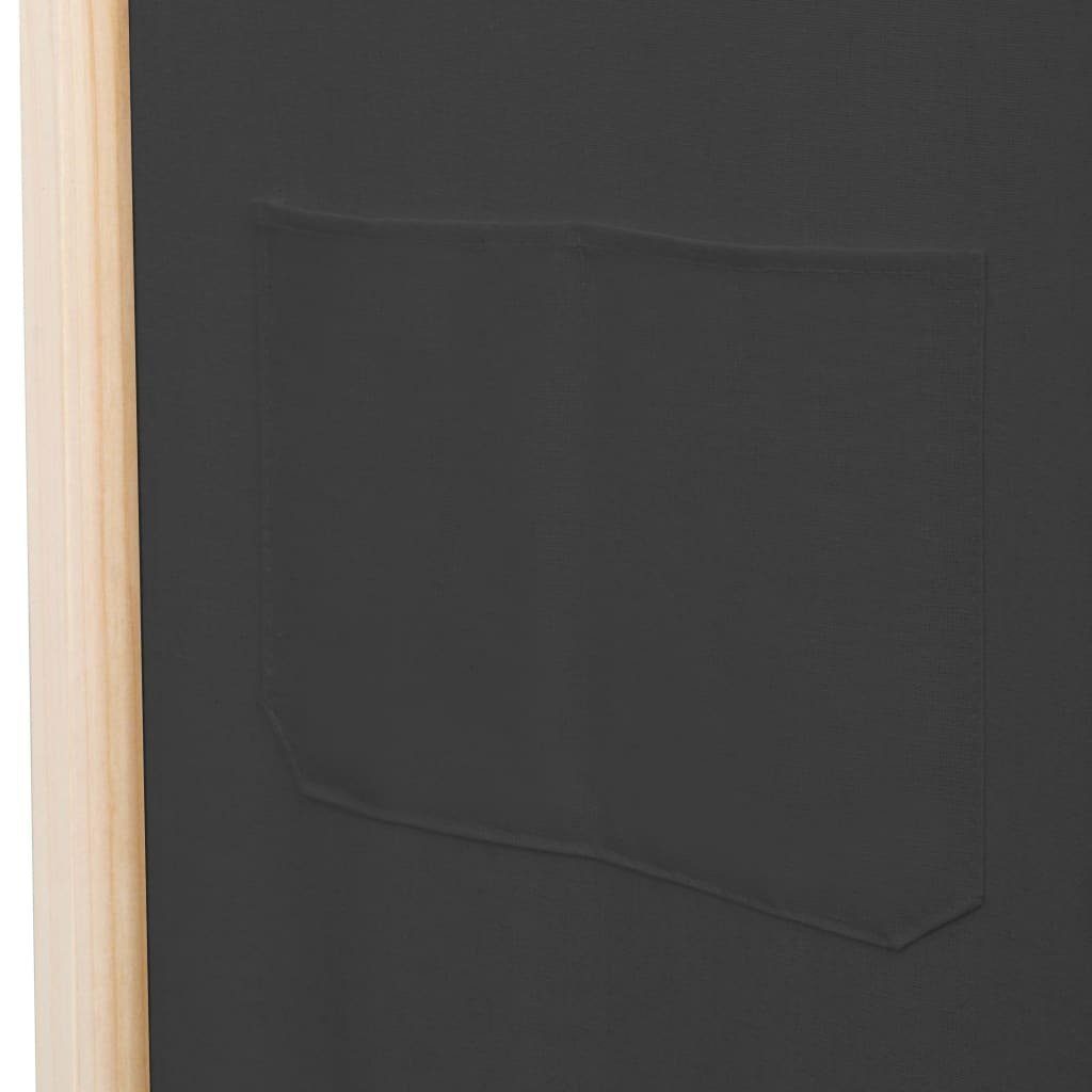 Stoff 170 240 cm x 4 Grau furnicato x Raumteiler 6-teiliger