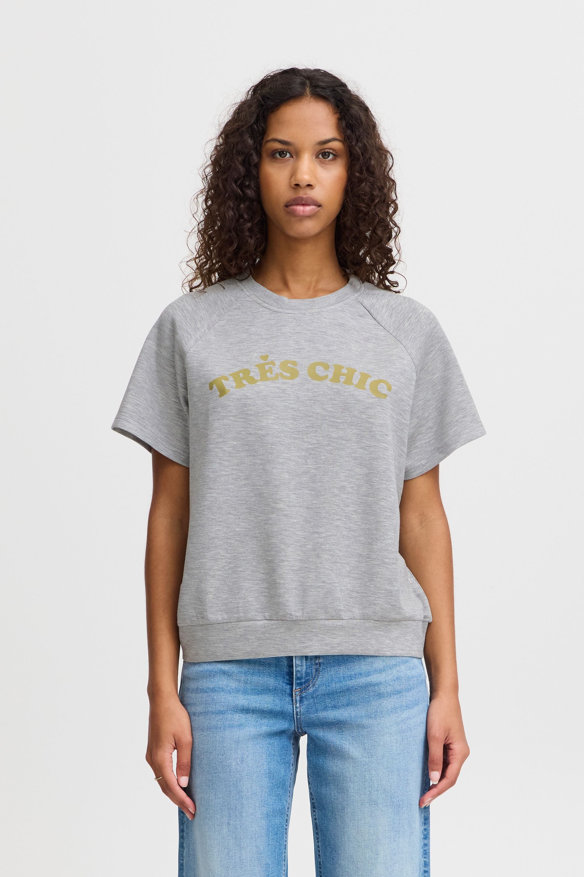 Ichi T-Shirt IXSVALA SS modernes Kurzarm-Sweatshirt günstig online kaufen